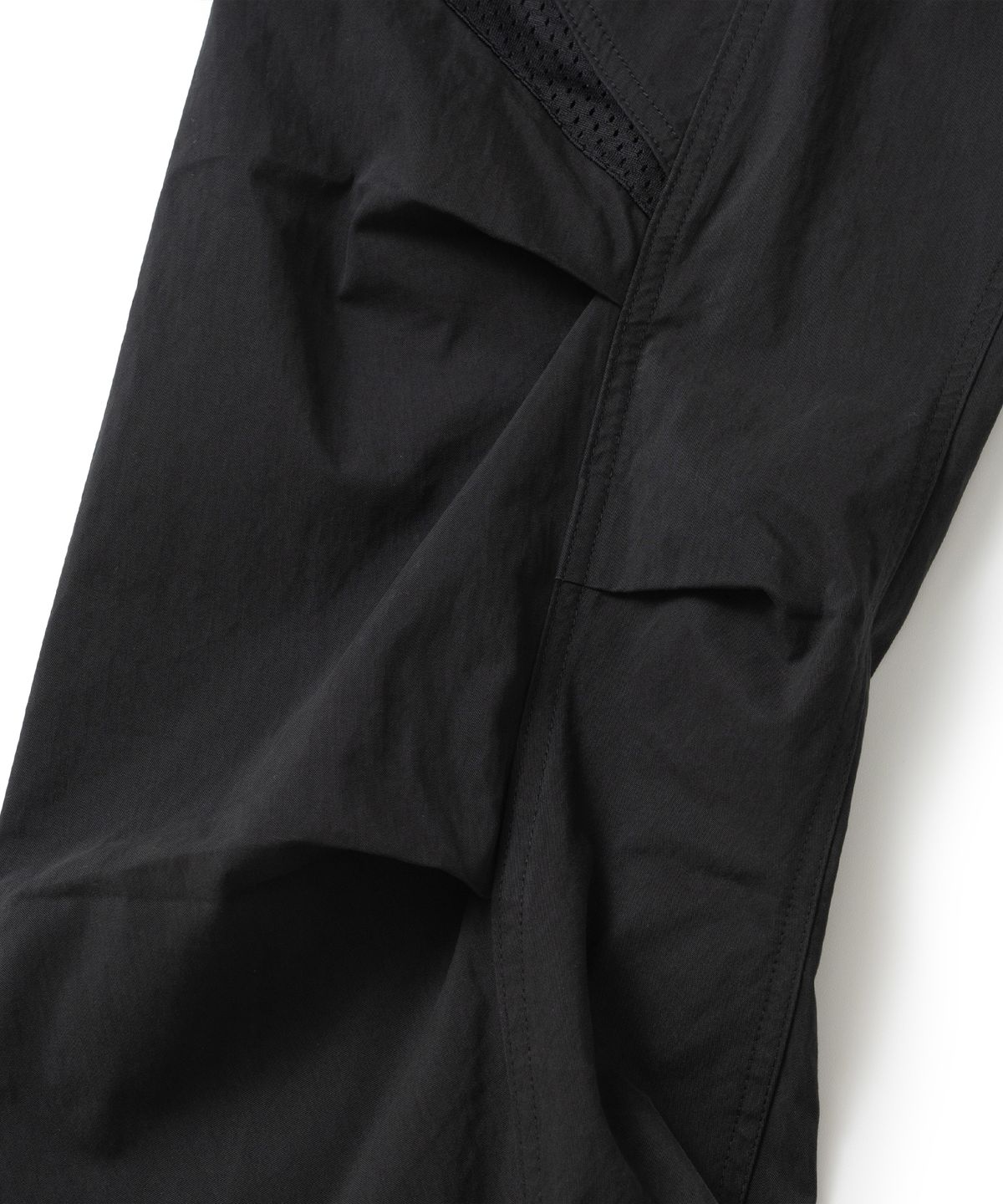 낫포너드(NOT4NERD) Mesh Panel Stairs Cargo Pants - Black