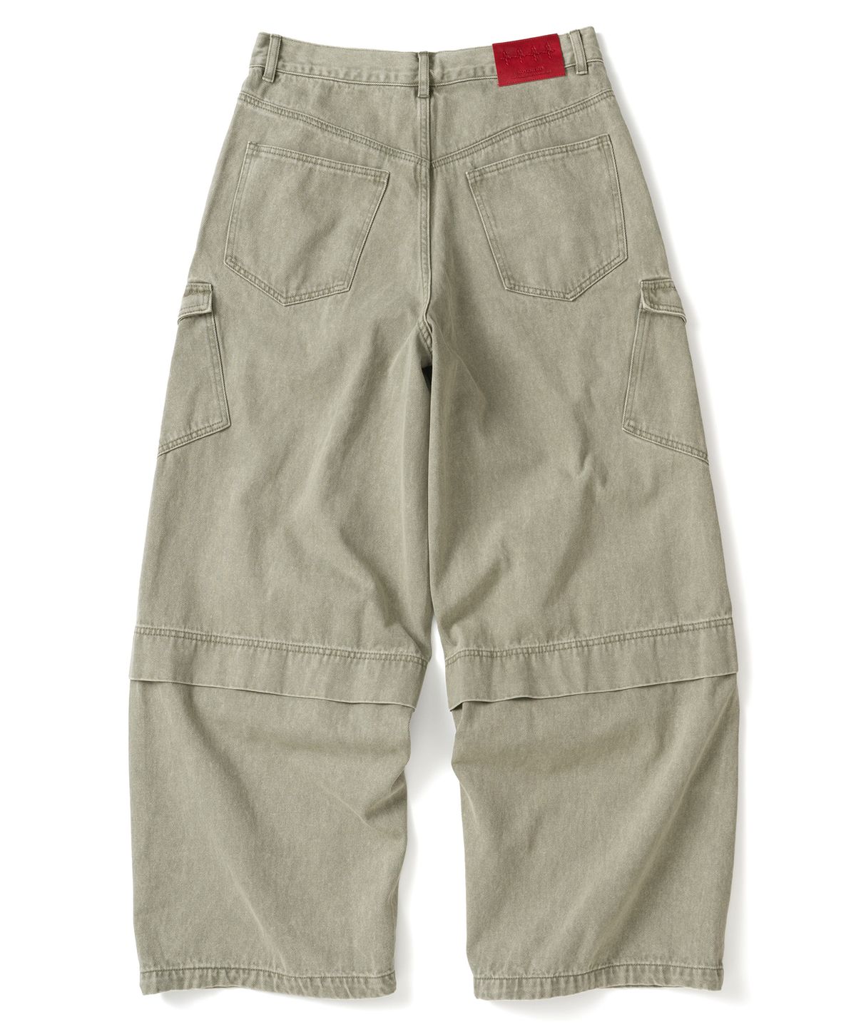 낫포너드(NOT4NERD) Panel Dart Washed Twill Cargo Pants - Beige