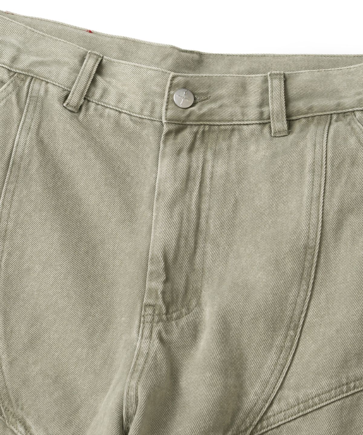 낫포너드(NOT4NERD) Panel Dart Washed Twill Cargo Pants - Beige