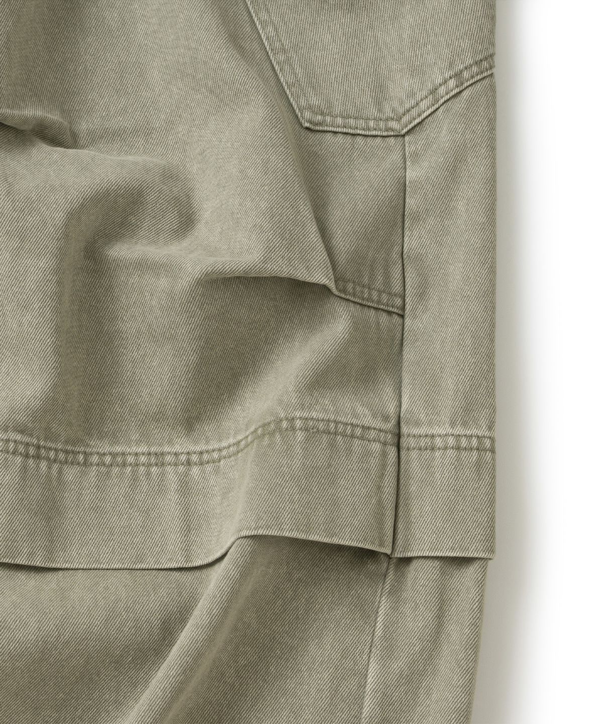 낫포너드(NOT4NERD) Panel Dart Washed Twill Cargo Pants - Beige