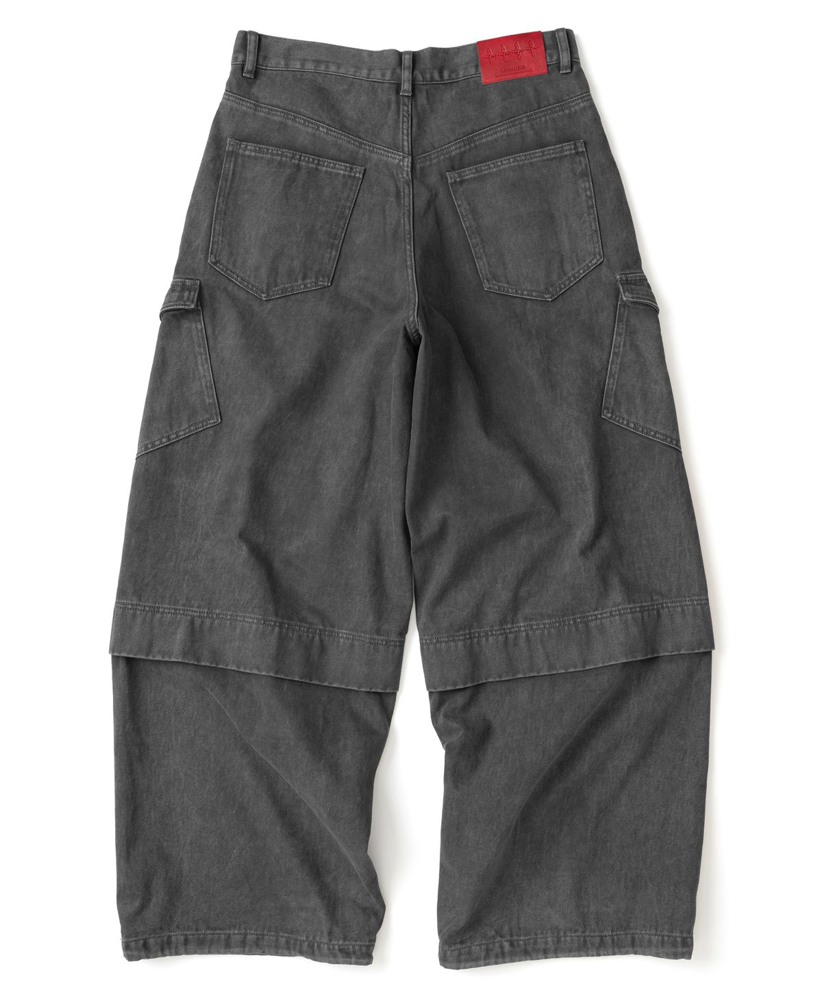 낫포너드(NOT4NERD) Panel Dart Washed Twill Cargo Pants - Charcoal