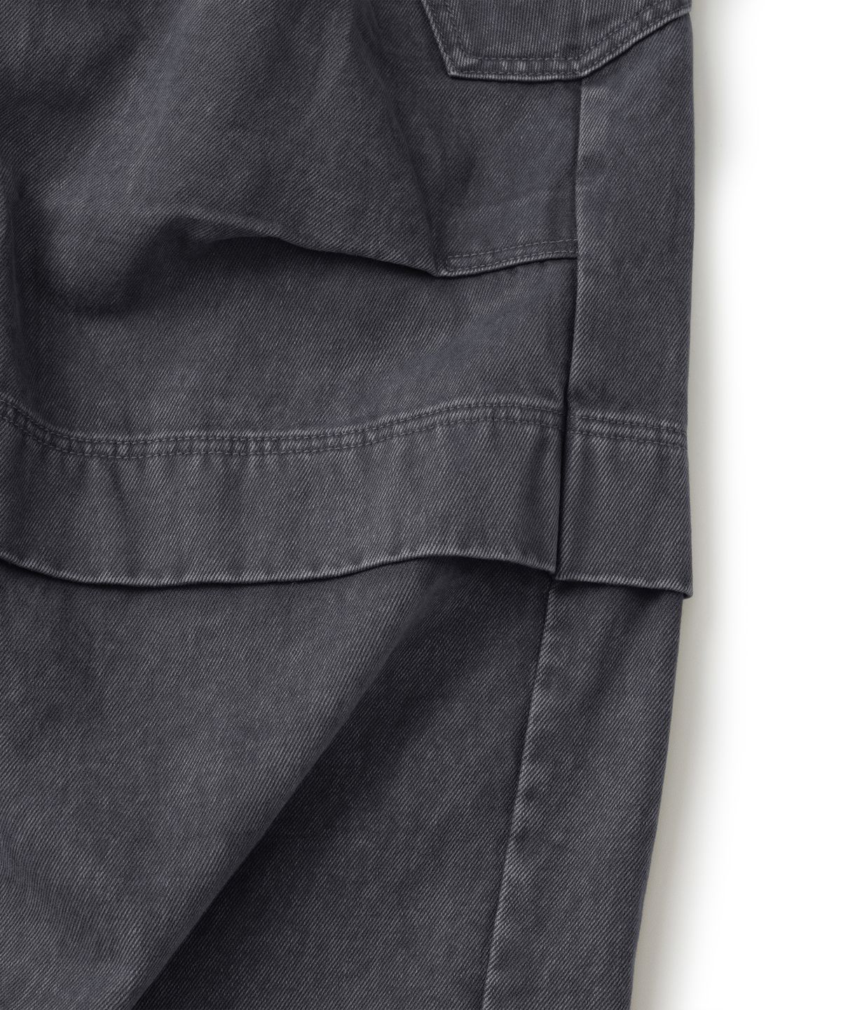 낫포너드(NOT4NERD) Panel Dart Washed Twill Cargo Pants - Charcoal