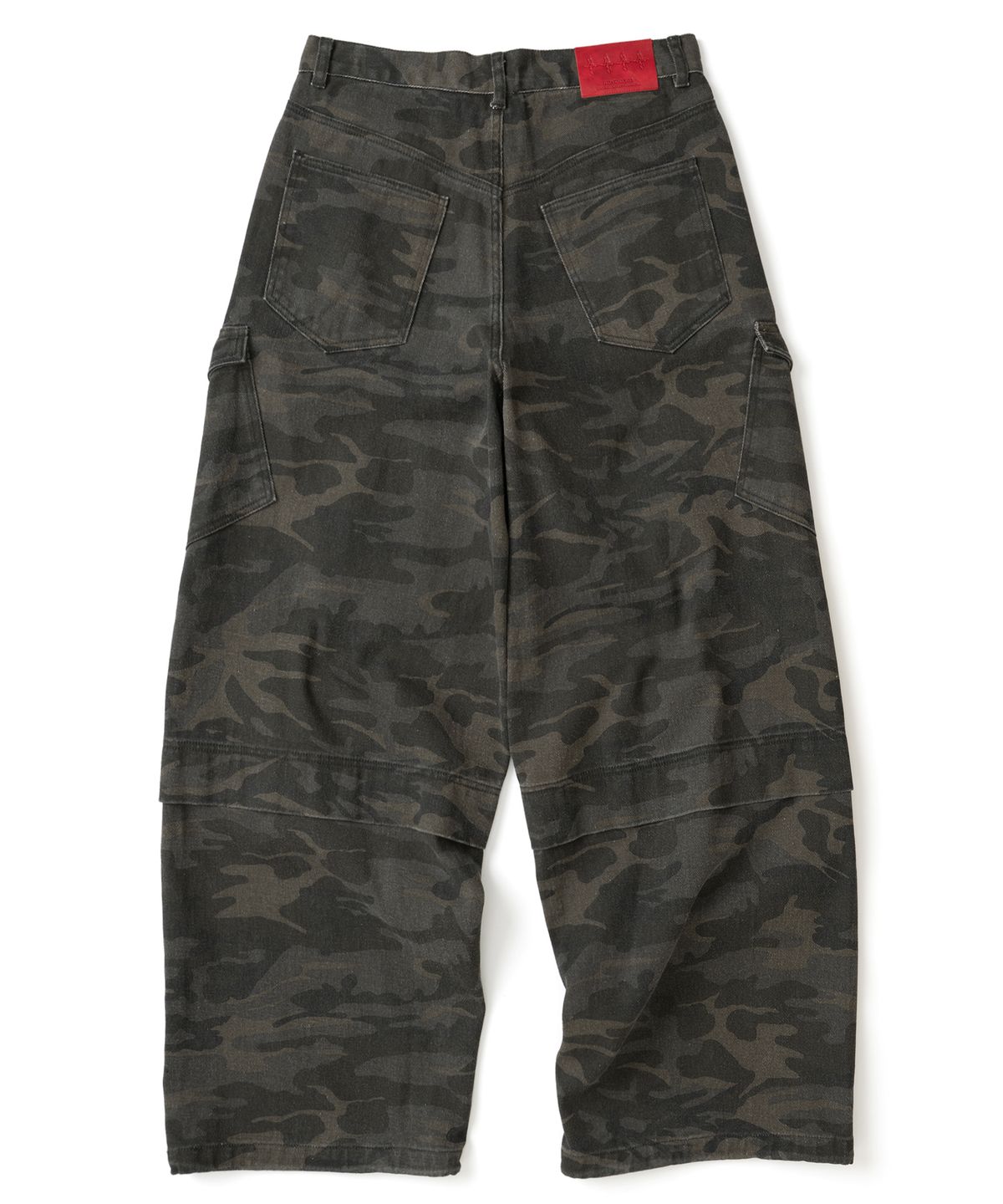 낫포너드(NOT4NERD) Panel Dart Washed Twill Cargo Pants - Black