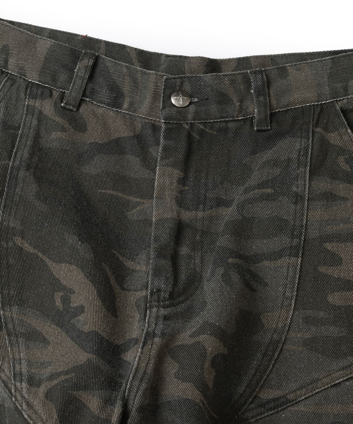 낫포너드(NOT4NERD) Panel Dart Washed Twill Cargo Pants - Black