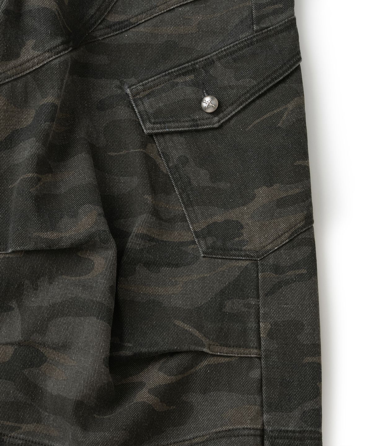 낫포너드(NOT4NERD) Panel Dart Washed Twill Cargo Pants - Black