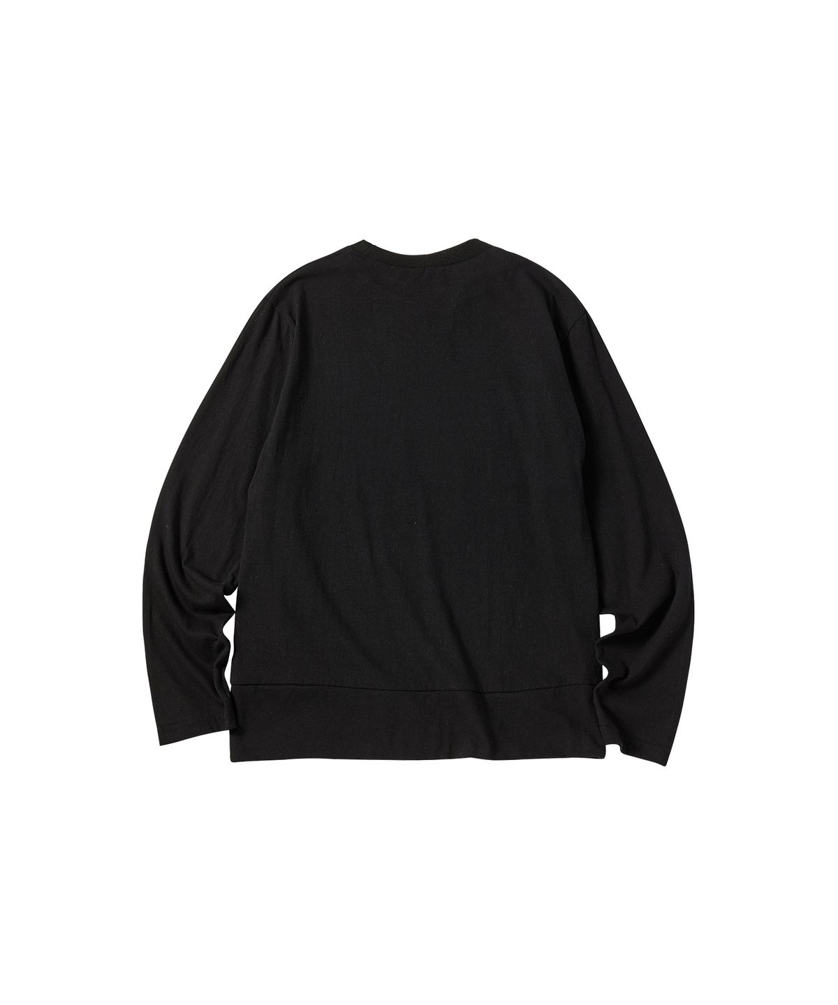 꼬모니노즈(COMONINOZ) W POCKET 3COLORS T-SHIRT [BLACK]