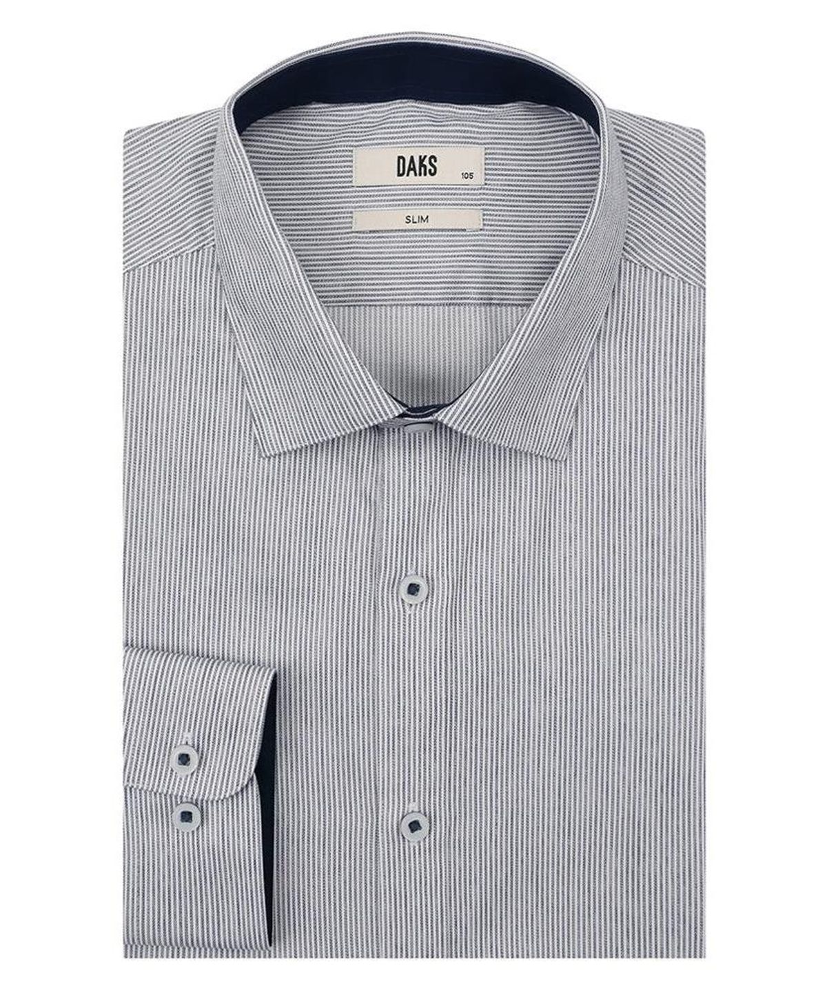 닥스셔츠(DAKS SHIRTS) 노케어 레이온혼방 스트라이프 셔츠 슬림핏 블루_DMA3SHDL320B1