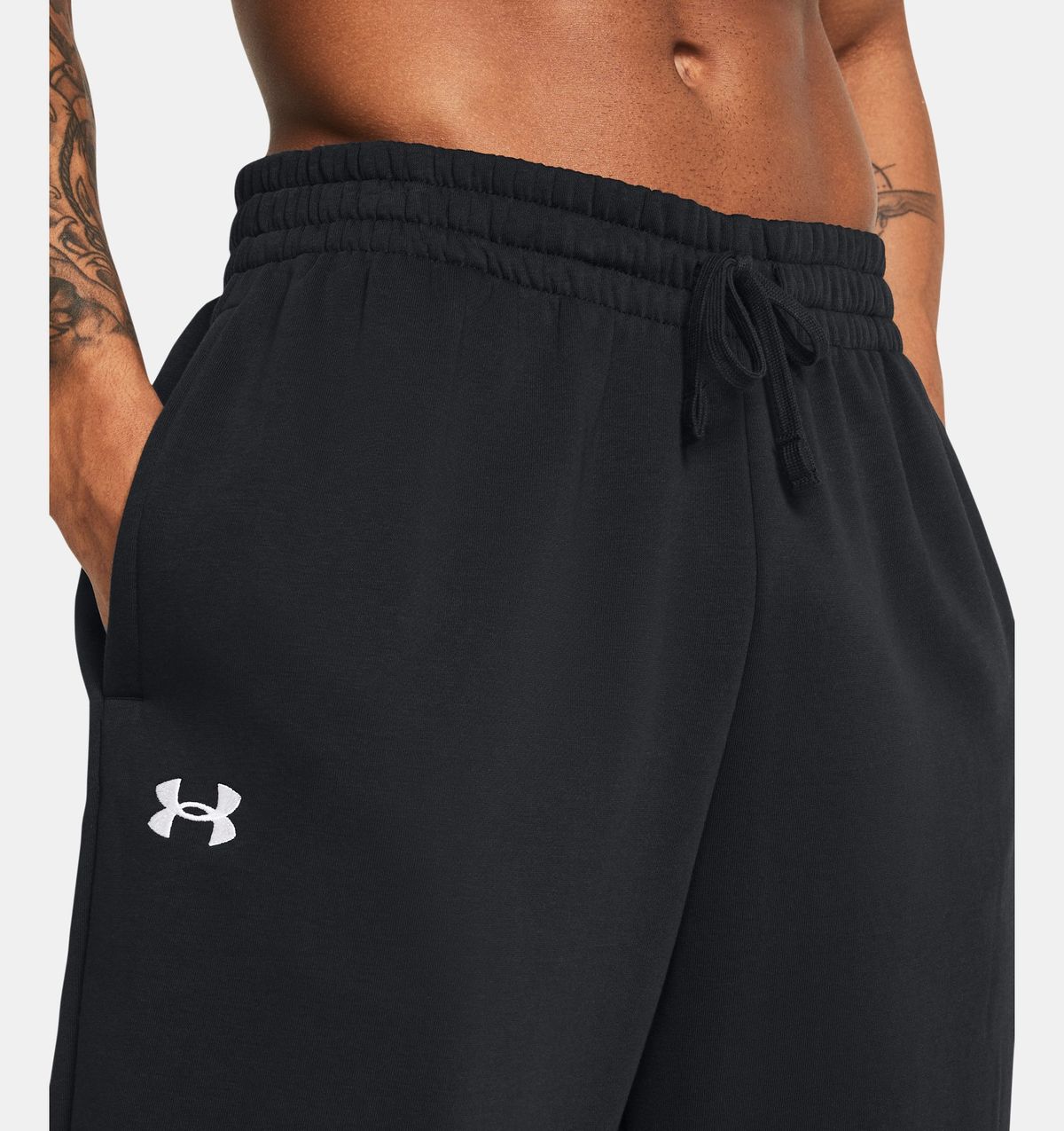 언더아머(UNDERARMOUR) 남성 UA 라이벌 플리스 퍼들 팬츠1383097-001
