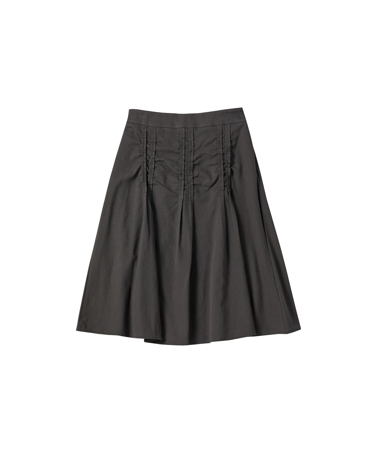 꼬모니노즈(COMONINOZ) W SOFT WRINKLE SKIRT [DEEP GRAY]
