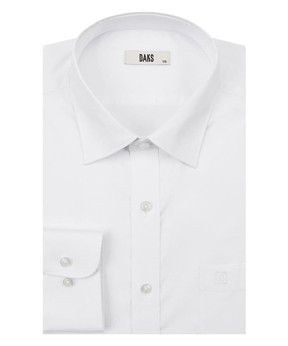 닥스셔츠(DAKS SHIRTS) 노케어 레이온혼방 솔리드 셔츠 레귤러핏 화이트_DMA3SHDL101A1
