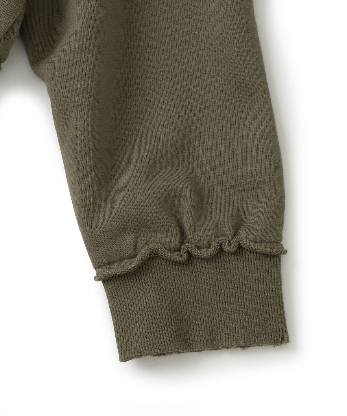 낫포너드(NOT4NERD) 4444 Raw Edge Washed Pullover Hood - Khaki