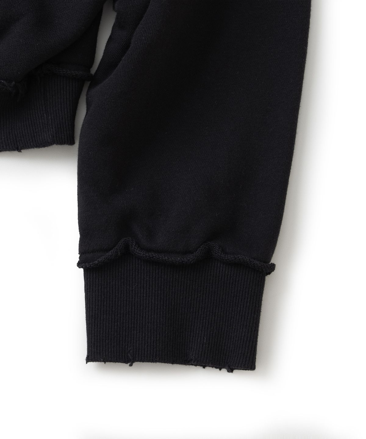 낫포너드(NOT4NERD) 4444 Raw Edge Washed Pullover Hood - Black