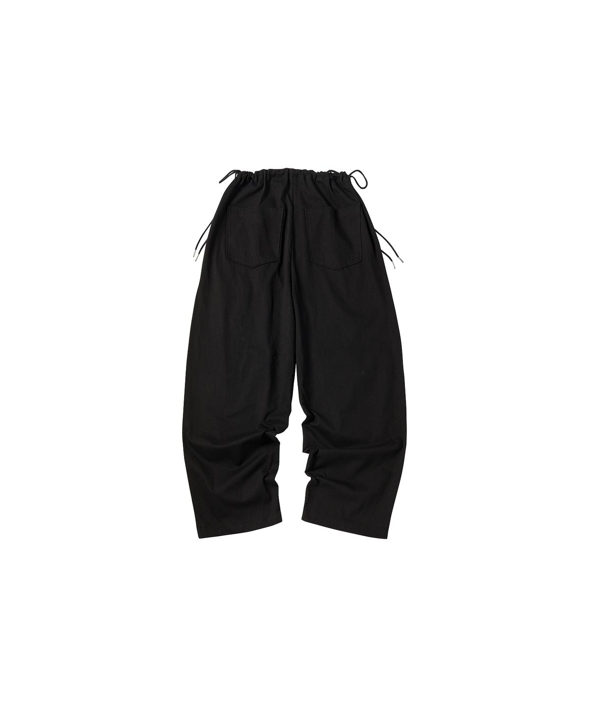꼬모니노즈(COMONINOZ) W SIDE STRING PANTS [BLACK]