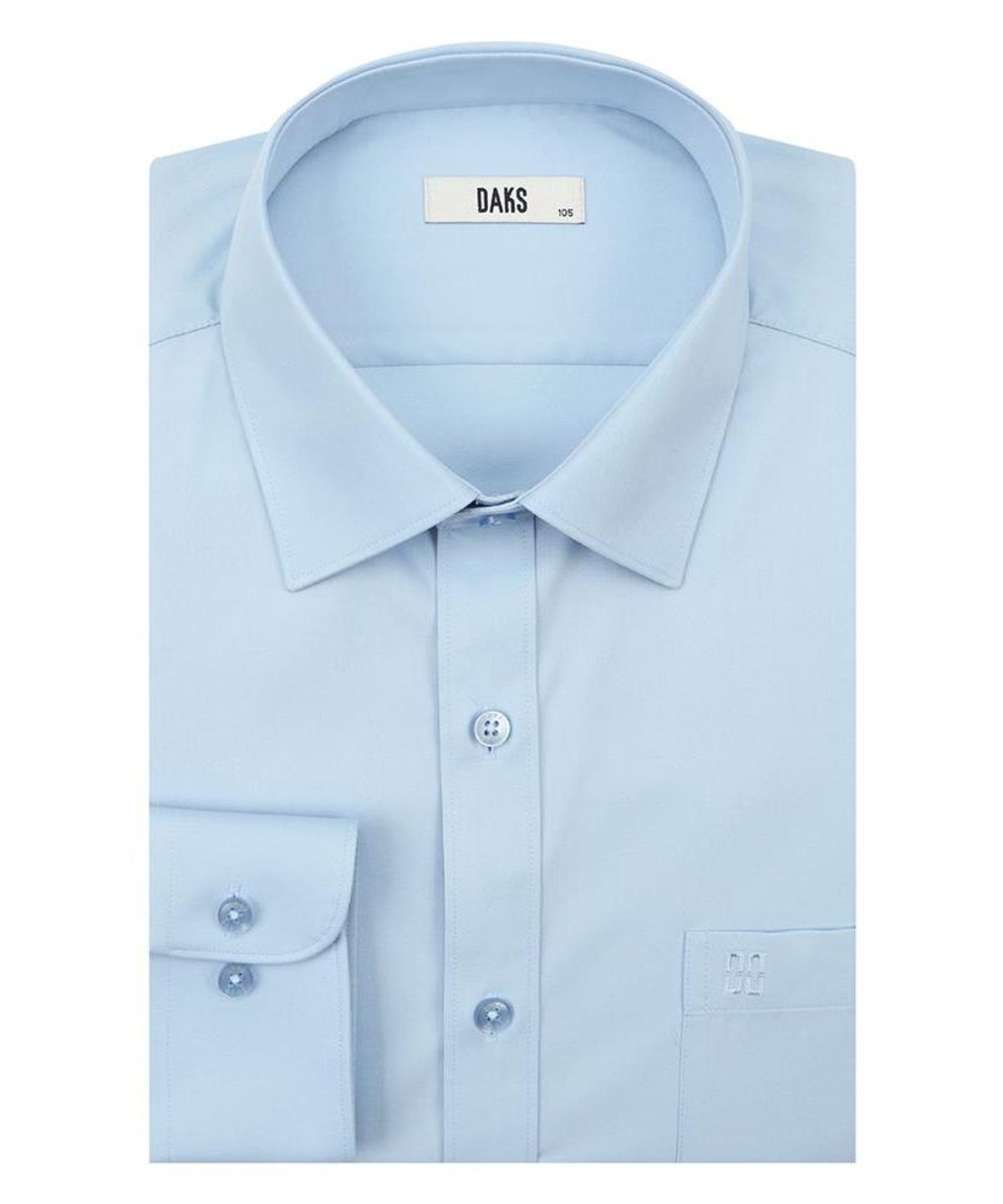 닥스셔츠(DAKS SHIRTS) 노케어 레이온혼방 솔리드 셔츠 레귤러핏 블루_DMA3SHDL101B1