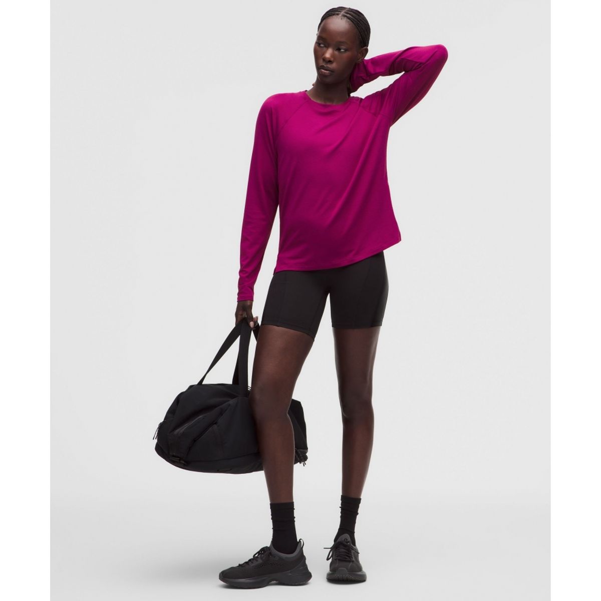 룰루레몬(LULULEMON) 라이선스 투 트레인 클래식 핏 롱슬리브 셔츠  RARV FFUN