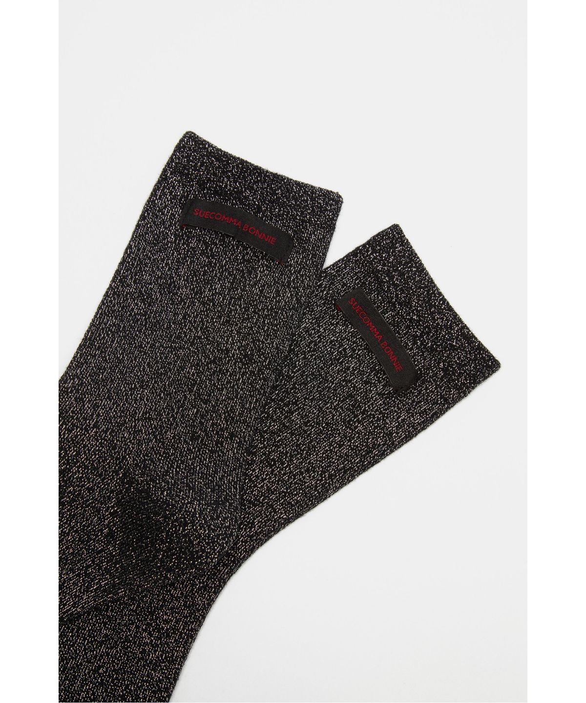 슈콤마보니(SUECOMMA BONNIE) Pearl glitter socks(black)_DSLAA26501BLK