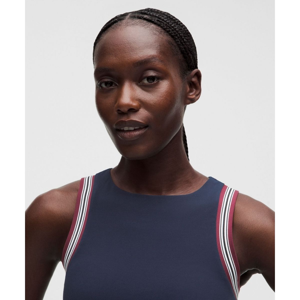 룰루레몬(LULULEMON) 그루브 하이넥 탱크탑 *스트라이프 트림  TRNV BBAY