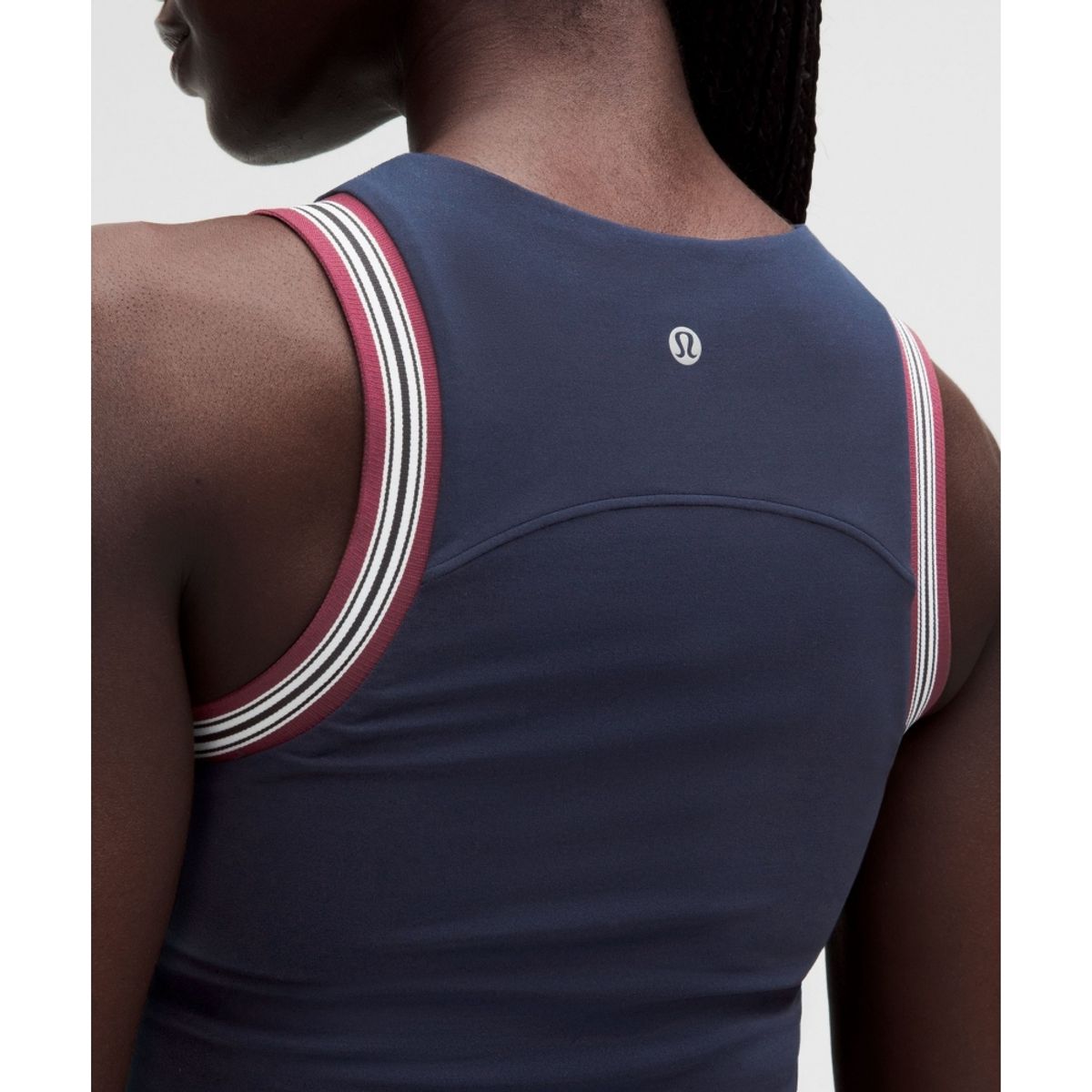 룰루레몬(LULULEMON) 그루브 하이넥 탱크탑 *스트라이프 트림  TRNV BBAY