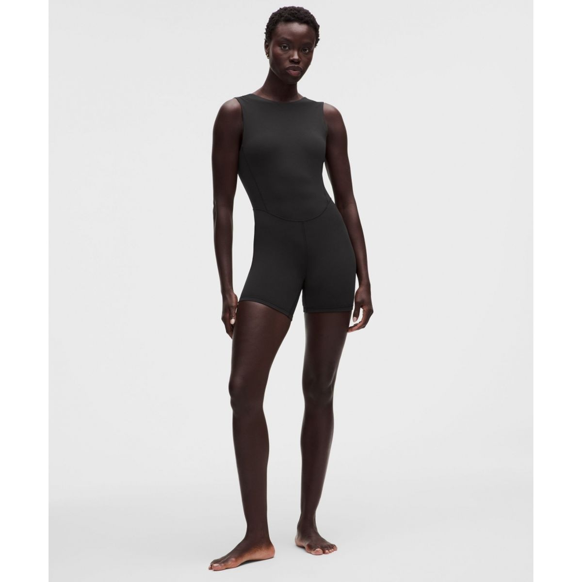 룰루레몬(LULULEMON) Align™ 스쿱백 바디수트 6inch  BLK BLK