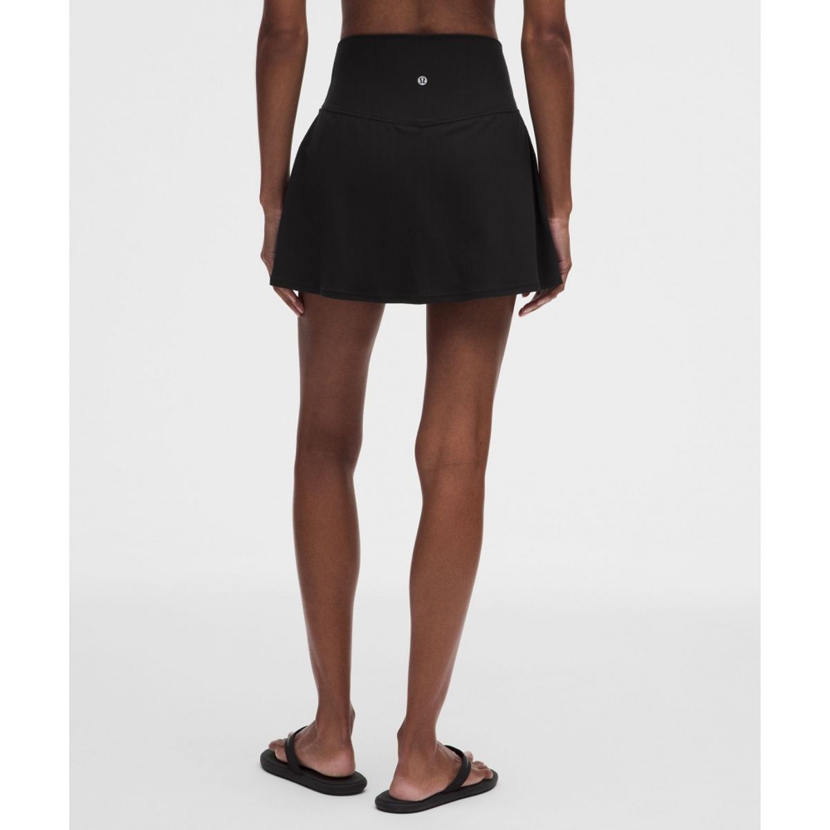 룰루레몬(LULULEMON) Align™ 믹스드 립 하이라이즈 스커트  BLK