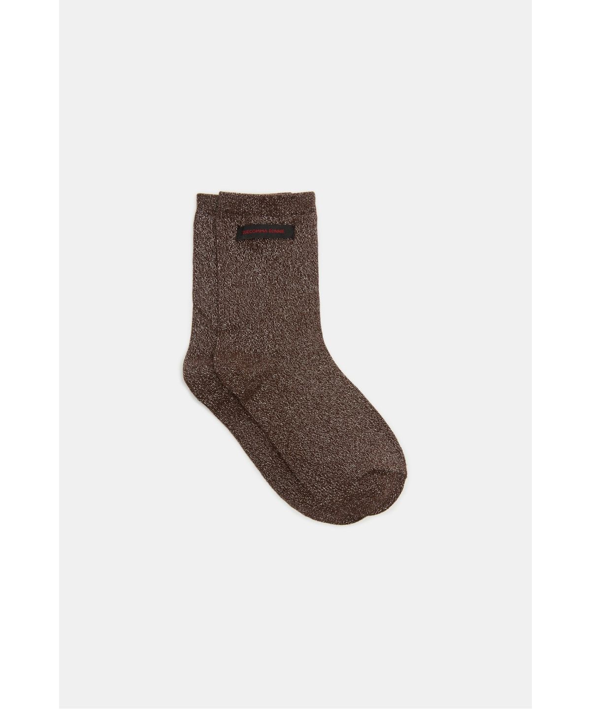 슈콤마보니(SUECOMMA BONNIE) Pearl glitter socks(brown)_DSLAA26501BRN