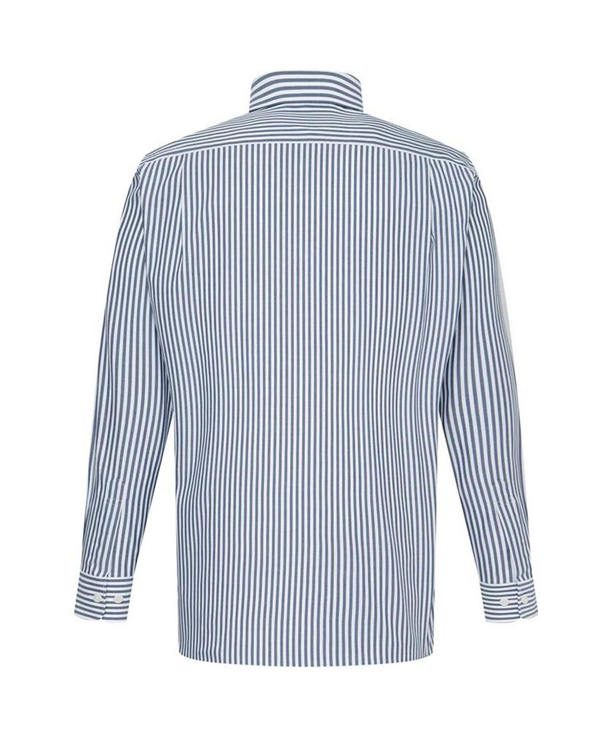 닥스셔츠(DAKS SHIRTS) 이지케어 면혼방 스트라이프셔츠 레귤러핏 네이비_DMA1SHDL123N1