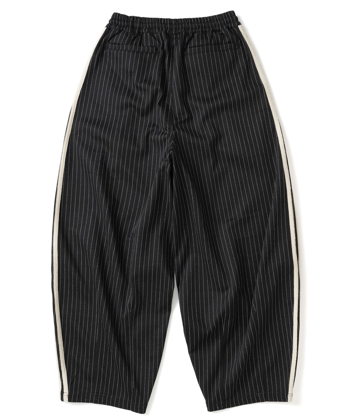 낫포너드(NOT4NERD) Stripe Balloon Track Pants - Black