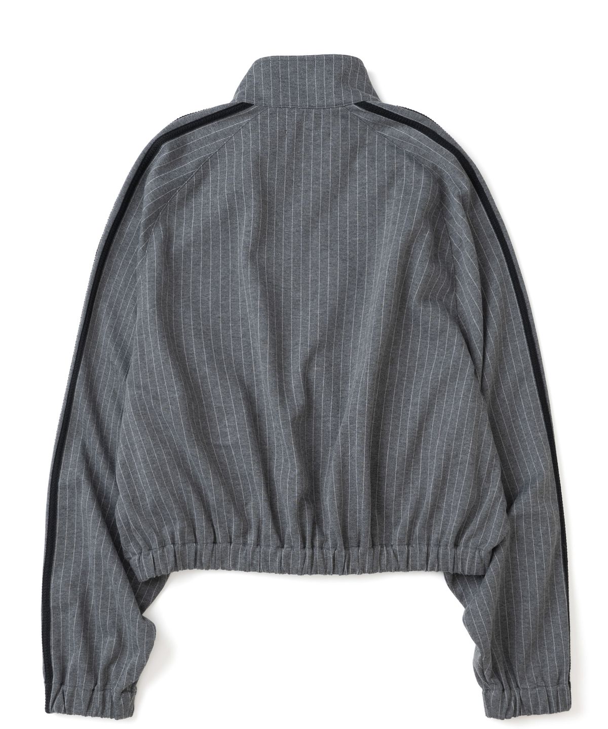 낫포너드(NOT4NERD) Pin Stripe Side Tape Raglan Track Jacket - Grey