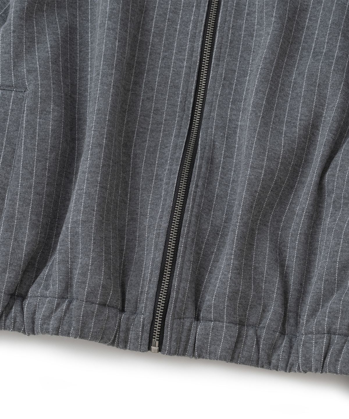 낫포너드(NOT4NERD) Pin Stripe Side Tape Raglan Track Jacket - Grey