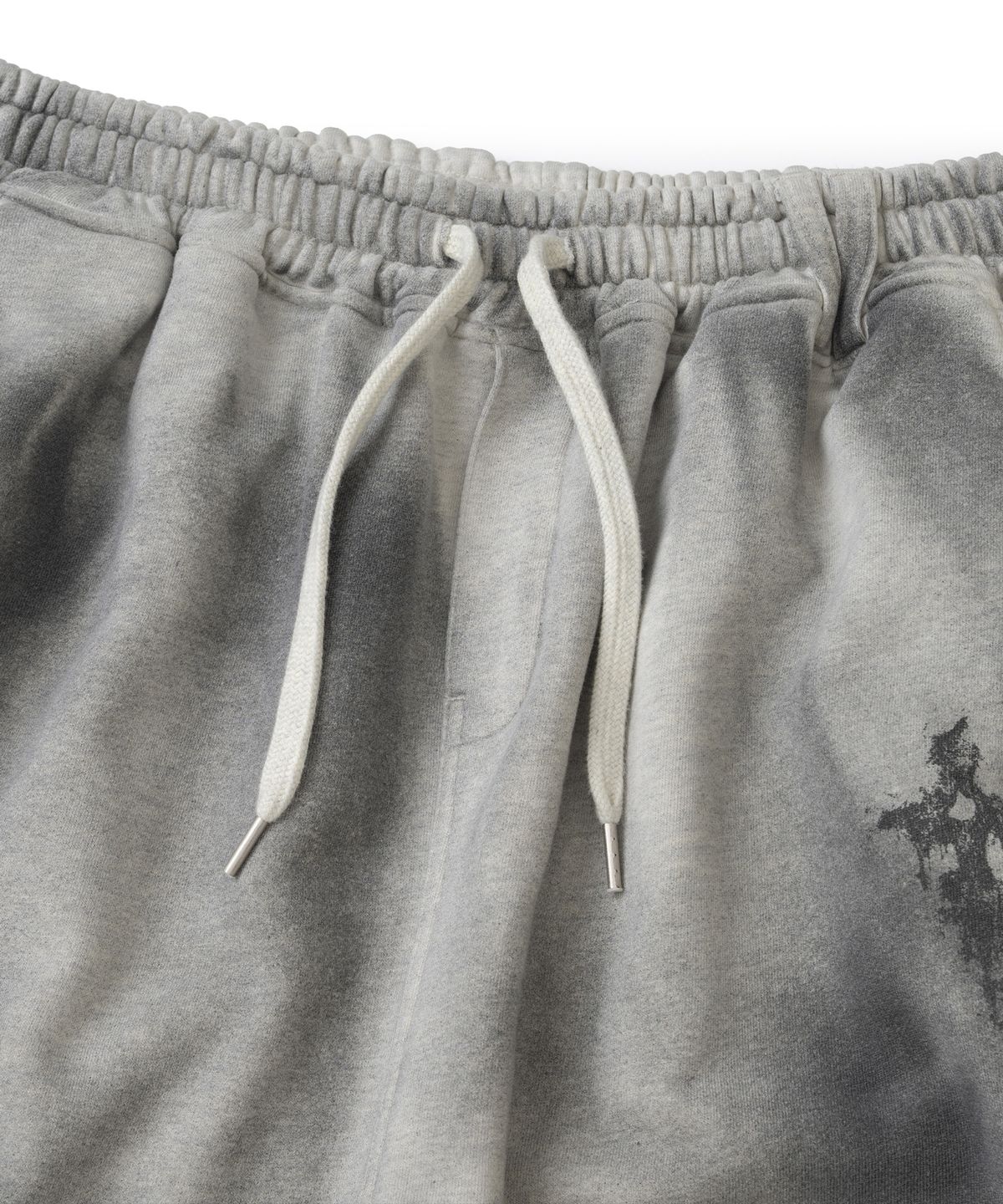 낫포너드(NOT4NERD) Dirty Washed Thorns Line Track Pants - Light Grey