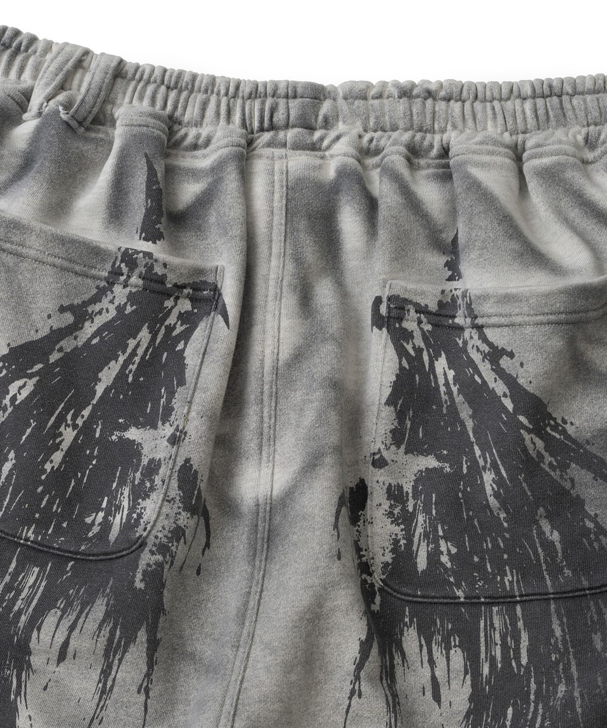낫포너드(NOT4NERD) Dirty Washed Thorns Line Track Pants - Light Grey