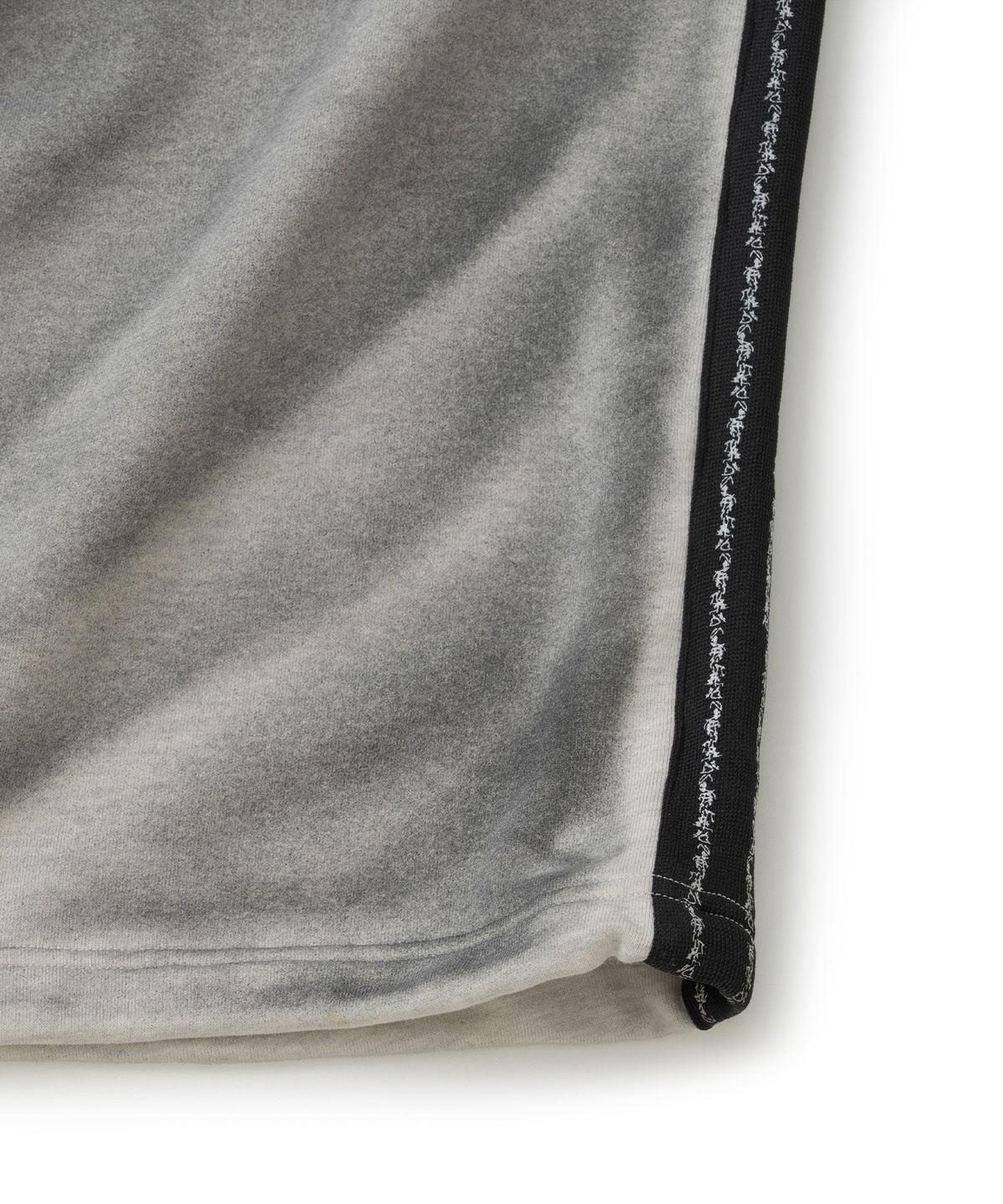 낫포너드(NOT4NERD) Dirty Washed Thorns Line Track Pants - Light Grey