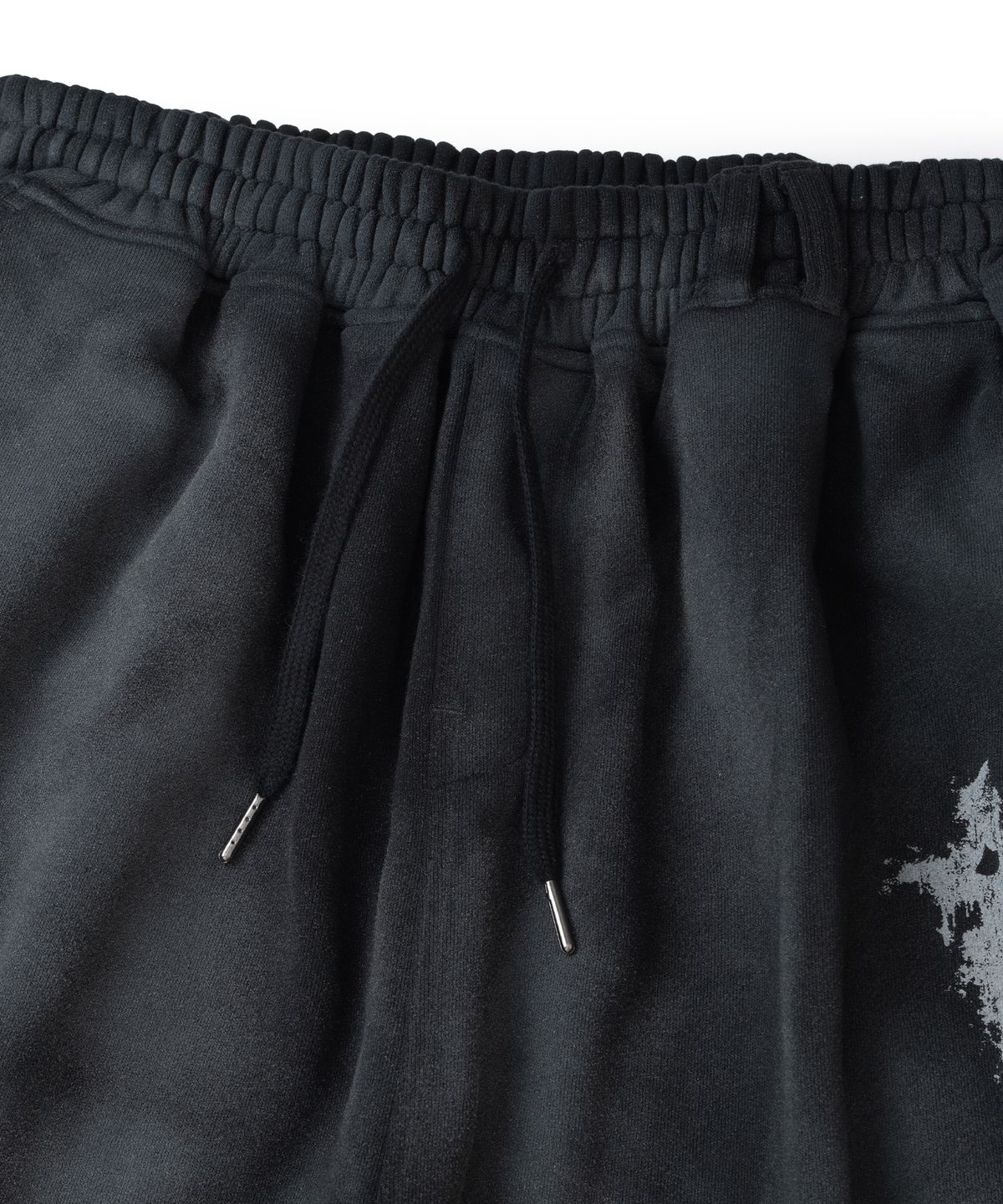 낫포너드(NOT4NERD) Dirty Washed Thorns Line Track Pants - Black
