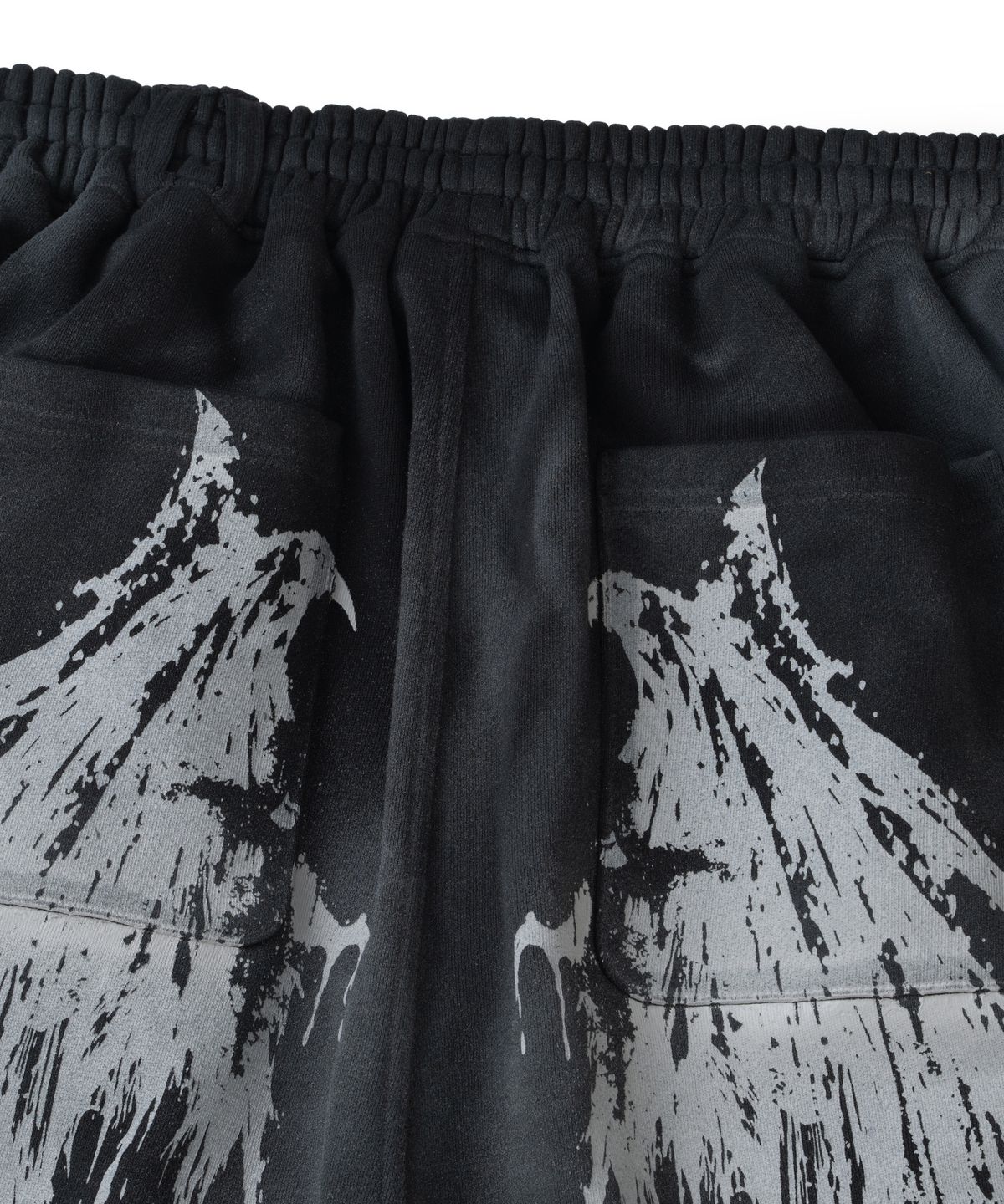 낫포너드(NOT4NERD) Dirty Washed Thorns Line Track Pants - Black
