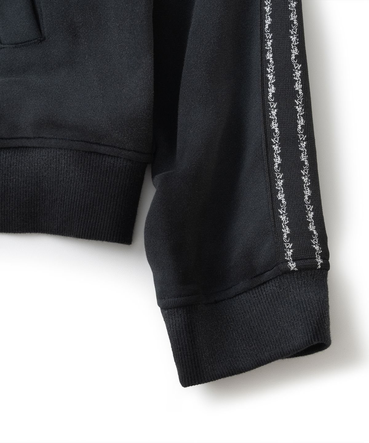 낫포너드(NOT4NERD) Dirty Washed Thorns Line Track Jacket - Black