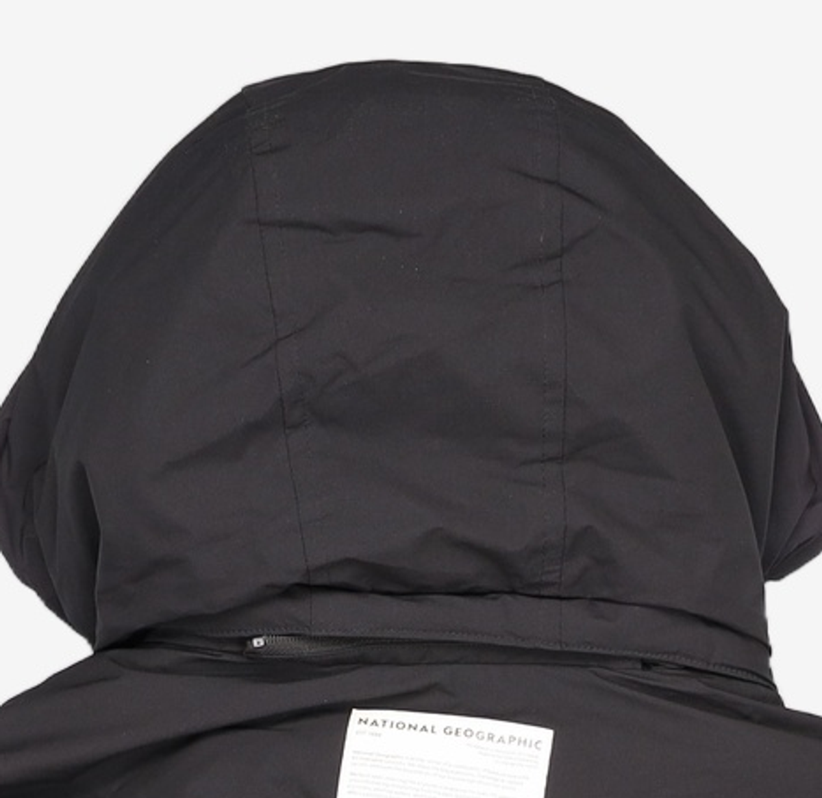 내셔널지오그래픽(NATIONALGEOGRAPHIC) N234UDW901 듀공 후드 숏기장 가슴포켓 덕 다운 점퍼 CARBON BLACK XS