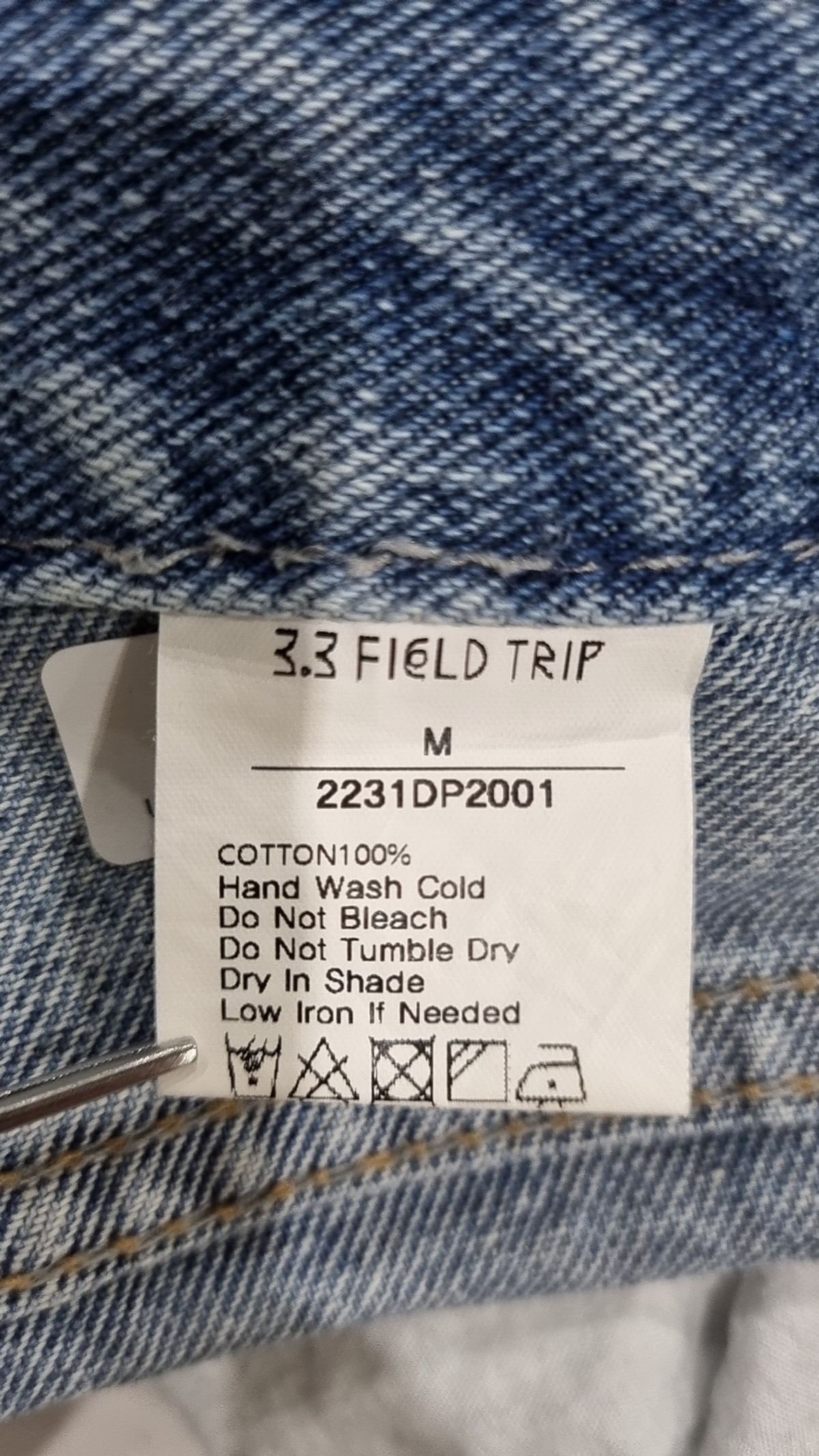 3.3 필드트립(3.3 FIELD TRIP) 청/데님 팬츠 M