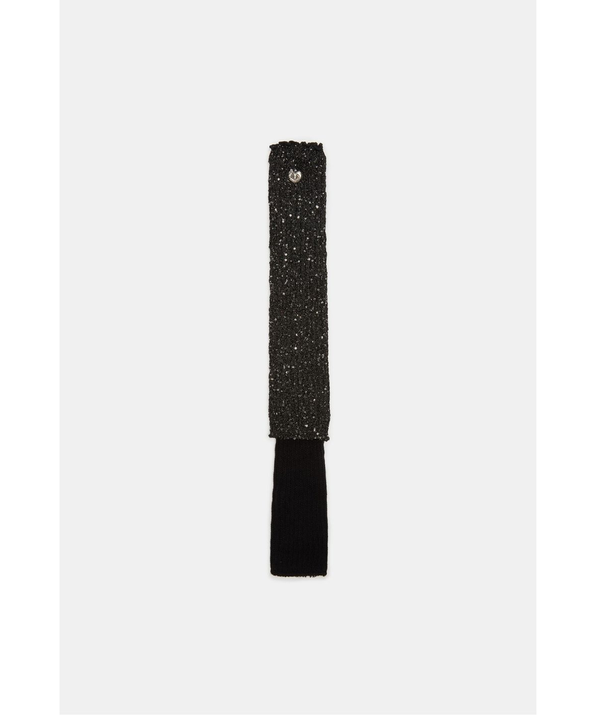 슈콤마보니(SUECOMMA BONNIE) Heart glitter legwarmers(black)_DSLAA26504BLK