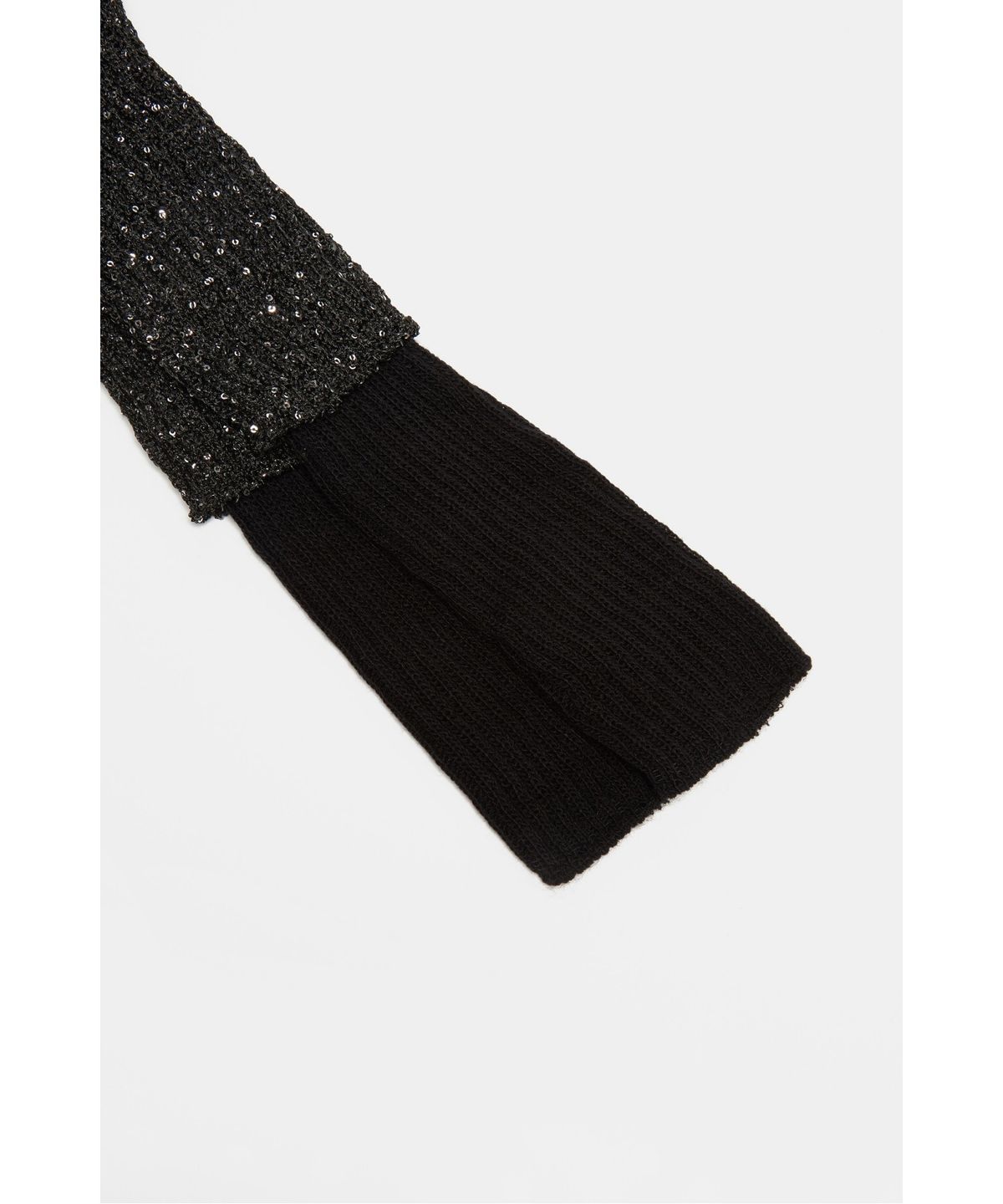 슈콤마보니(SUECOMMA BONNIE) Heart glitter legwarmers(black)_DSLAA26504BLK