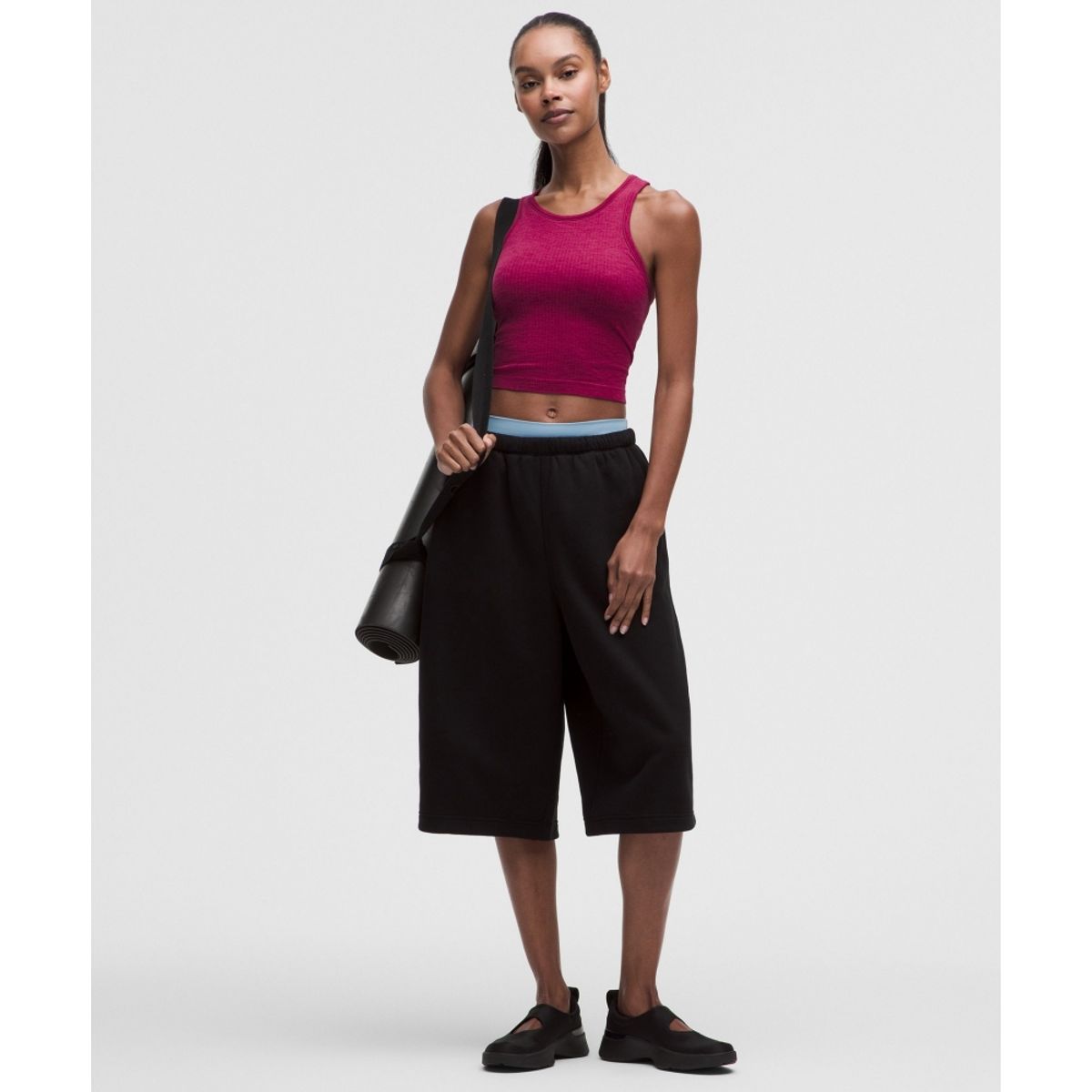 룰루레몬(LULULEMON) 에브 투 스트리트 크롭 레이서백 탱크탑 *라이트 서포트, B C컵