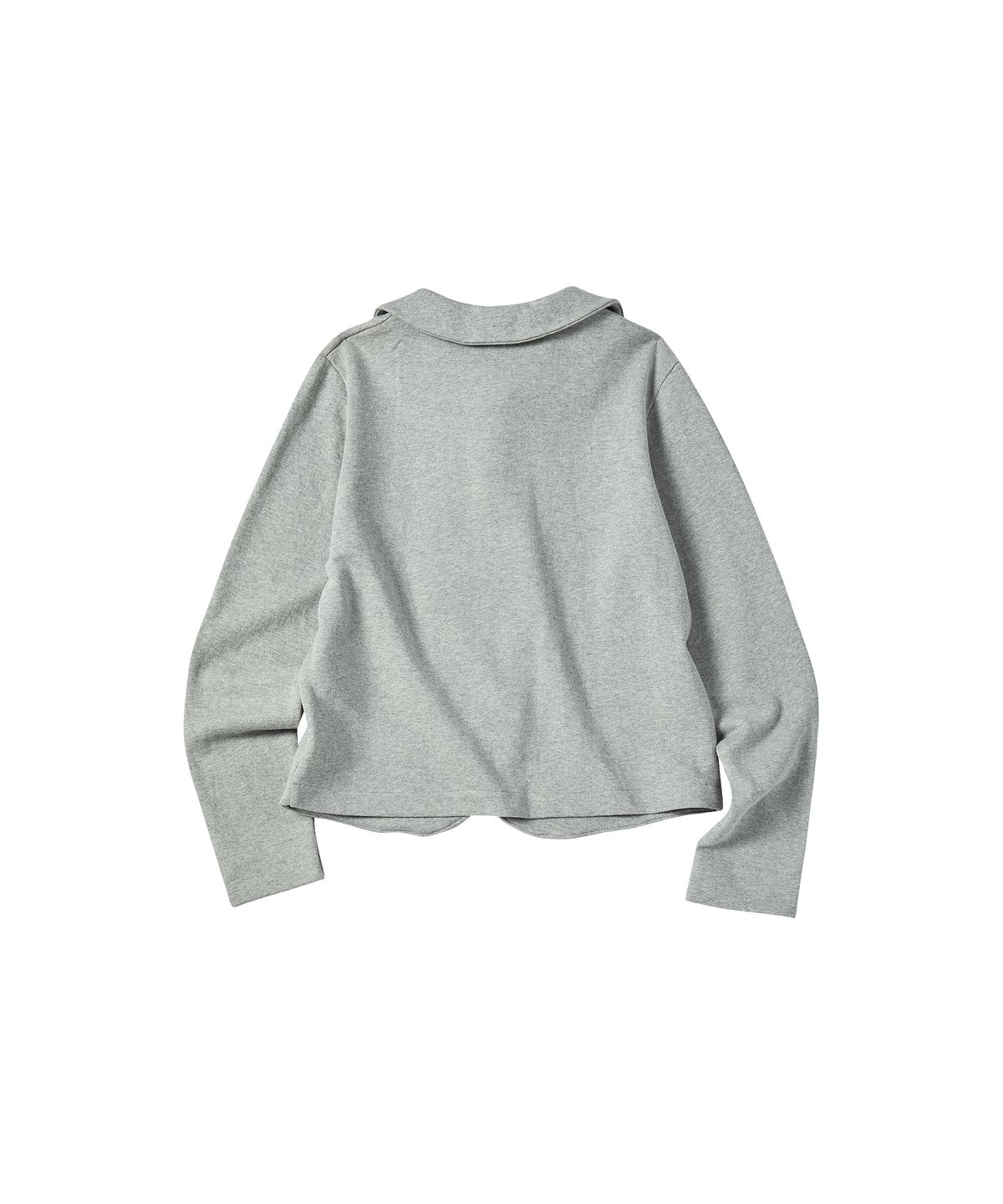 꼬모니노즈(COMONINOZ) W ROUND COLLAR TERRY JACKET [GRAY]
