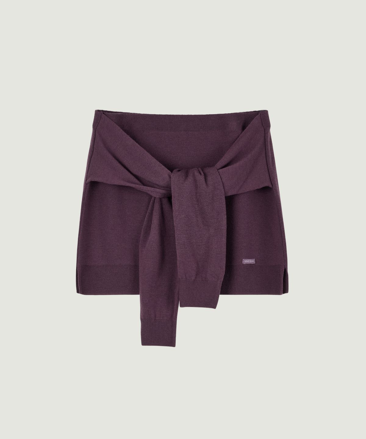 그로브(GROVE) DANIKA TIE SKIRT (PLUM)