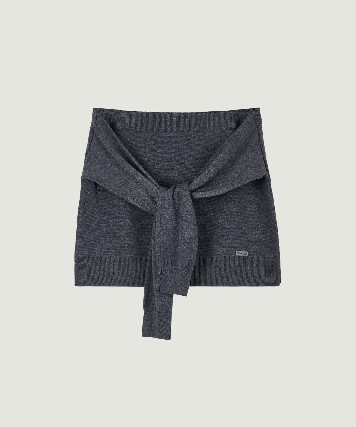그로브(GROVE) DANIKA TIE SKIRT (MELANGE GRAY)