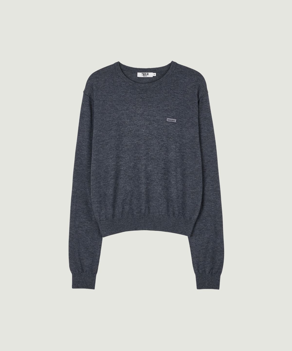 그로브(GROVE) DANIKA L/S KNIT (MELANGE GRAY)