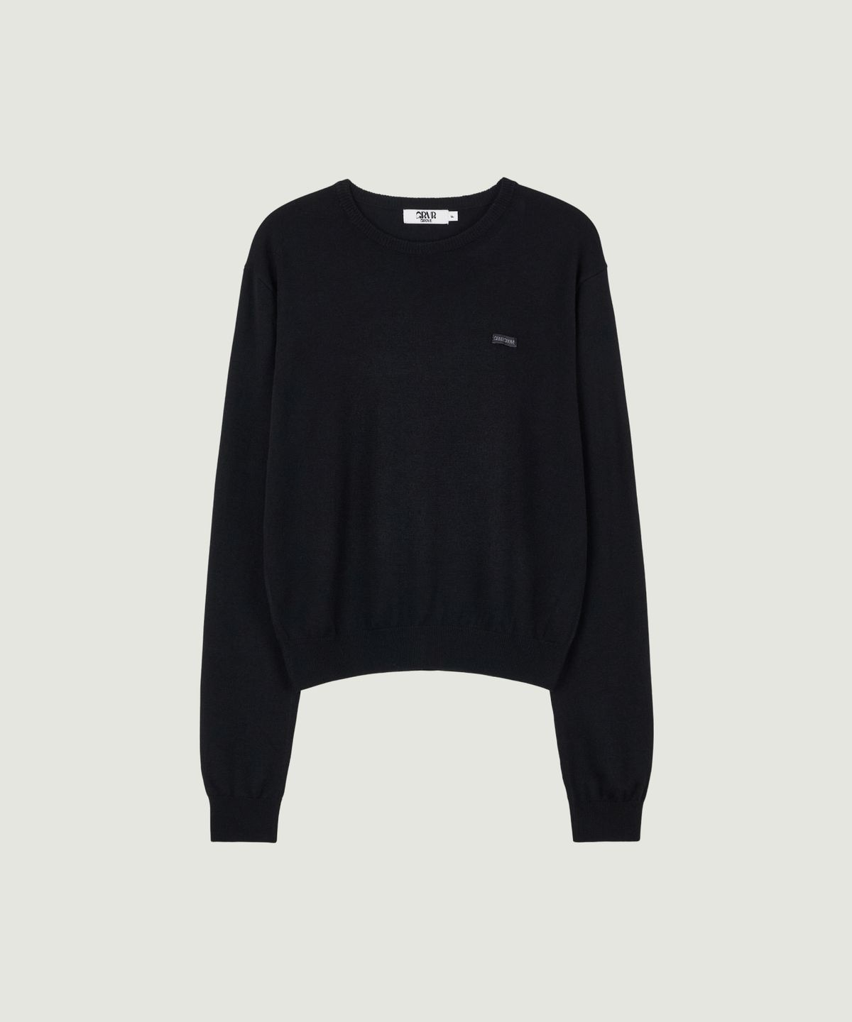 그로브(GROVE) DANIKA L/S KNIT (BLACK)
