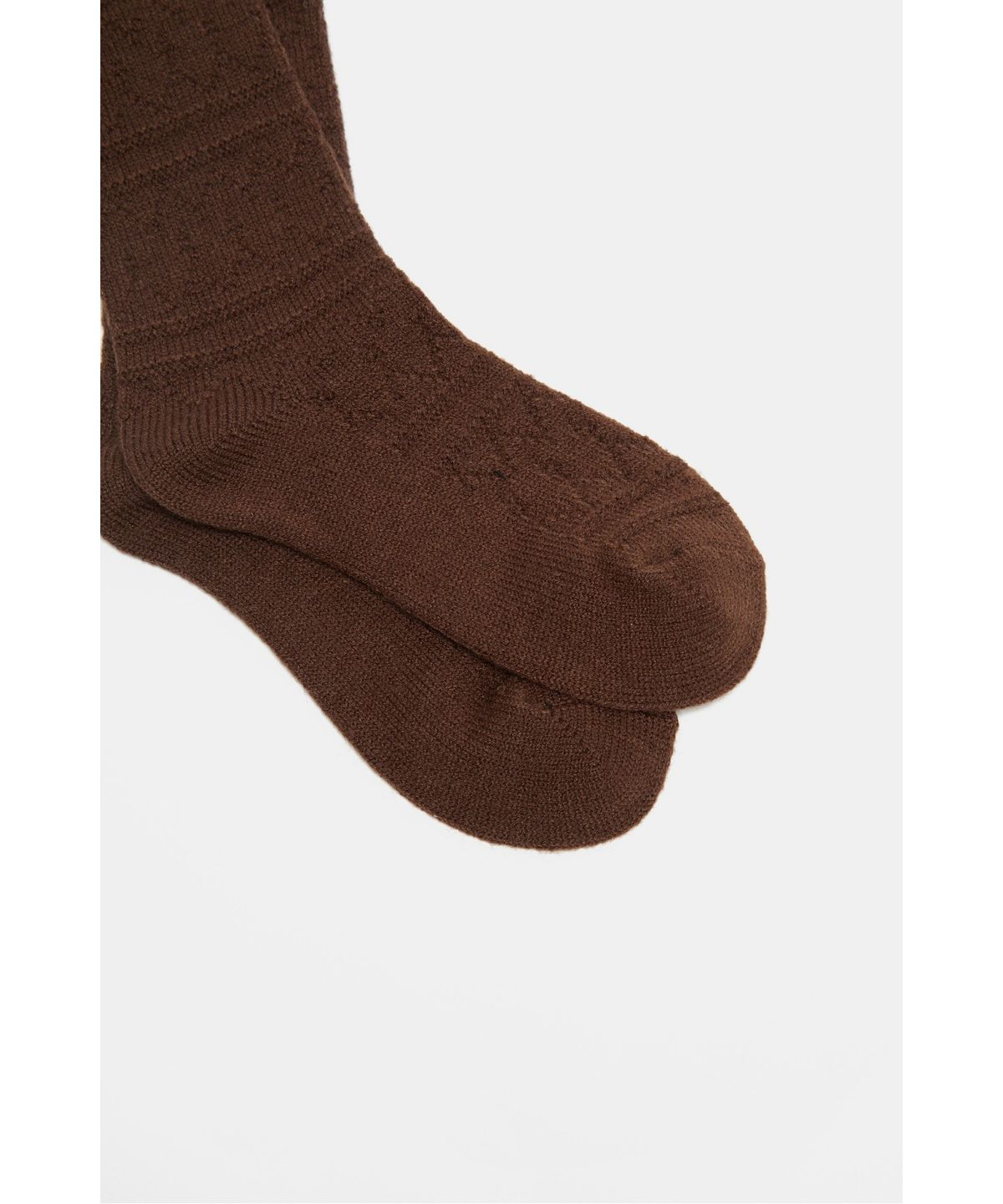 슈콤마보니(SUECOMMA BONNIE) Crystal ribbon socks(brown)_DSLAA26505BRN