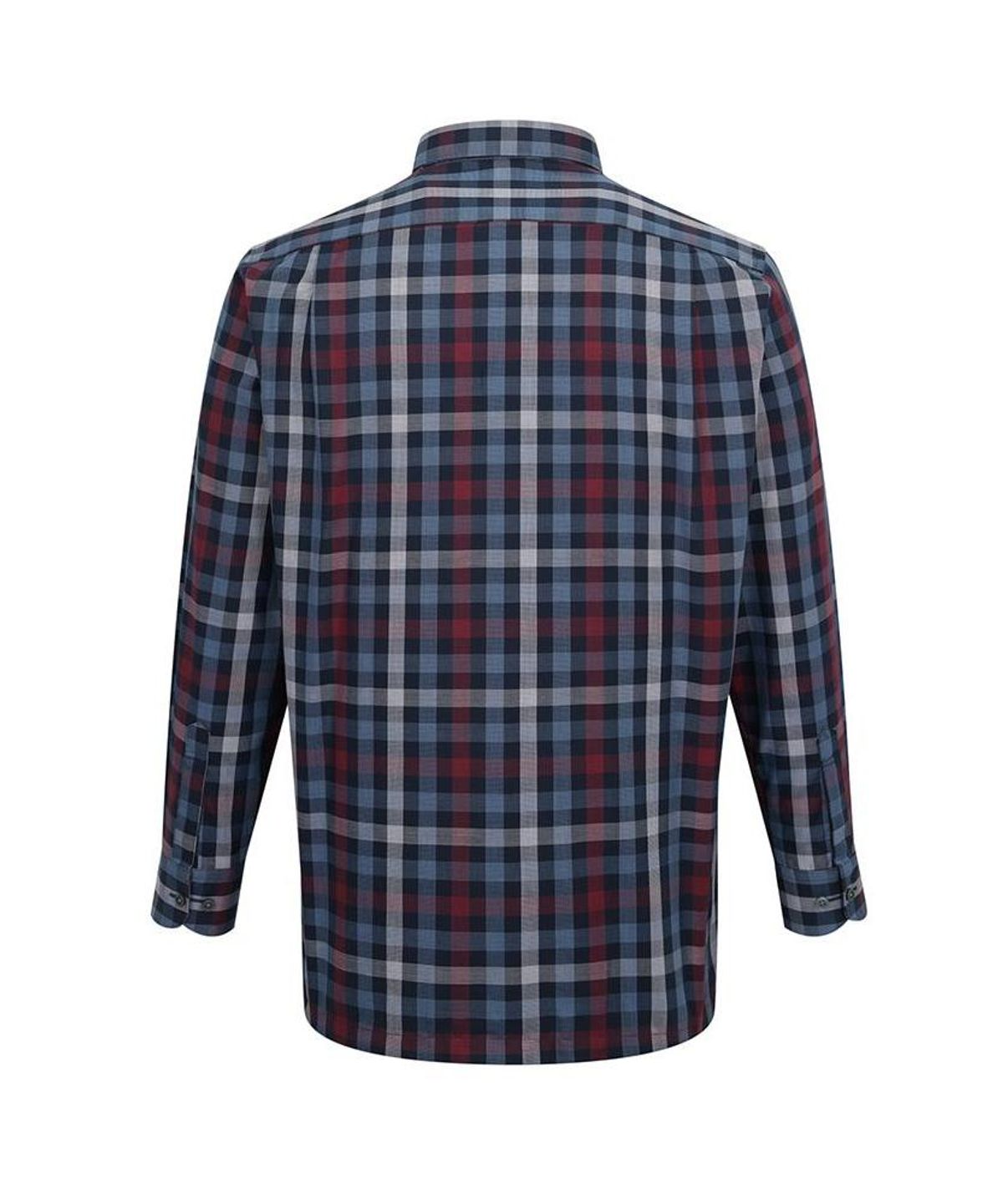 닥스셔츠(DAKS SHIRTS) 면혼방 체크 셔츠 레귤러핏 네이비_DMA3SHCL110N1