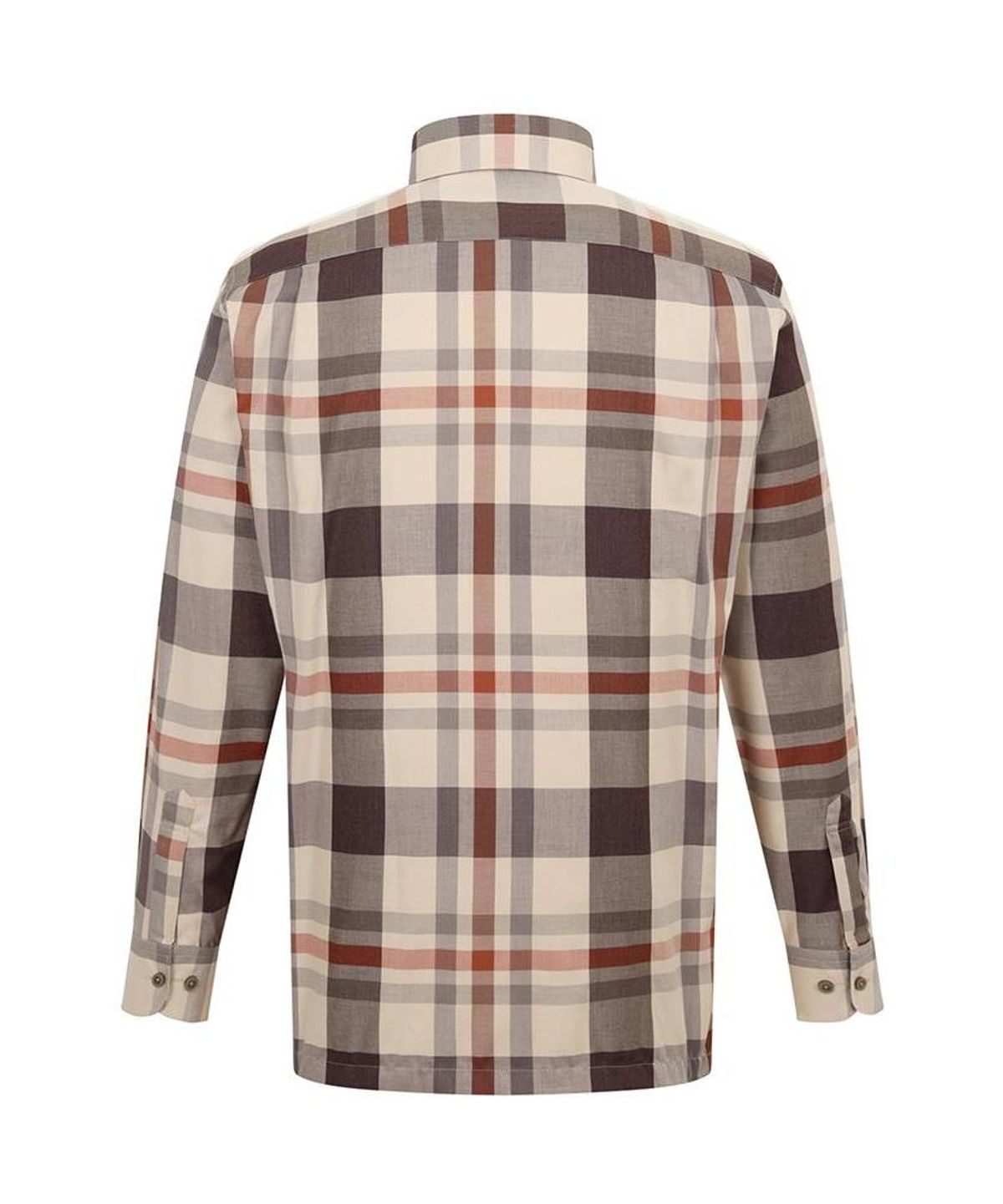 닥스셔츠(DAKS SHIRTS) 면혼방 체크 셔츠 레귤러핏 베이지_DMA3SHCL130I1