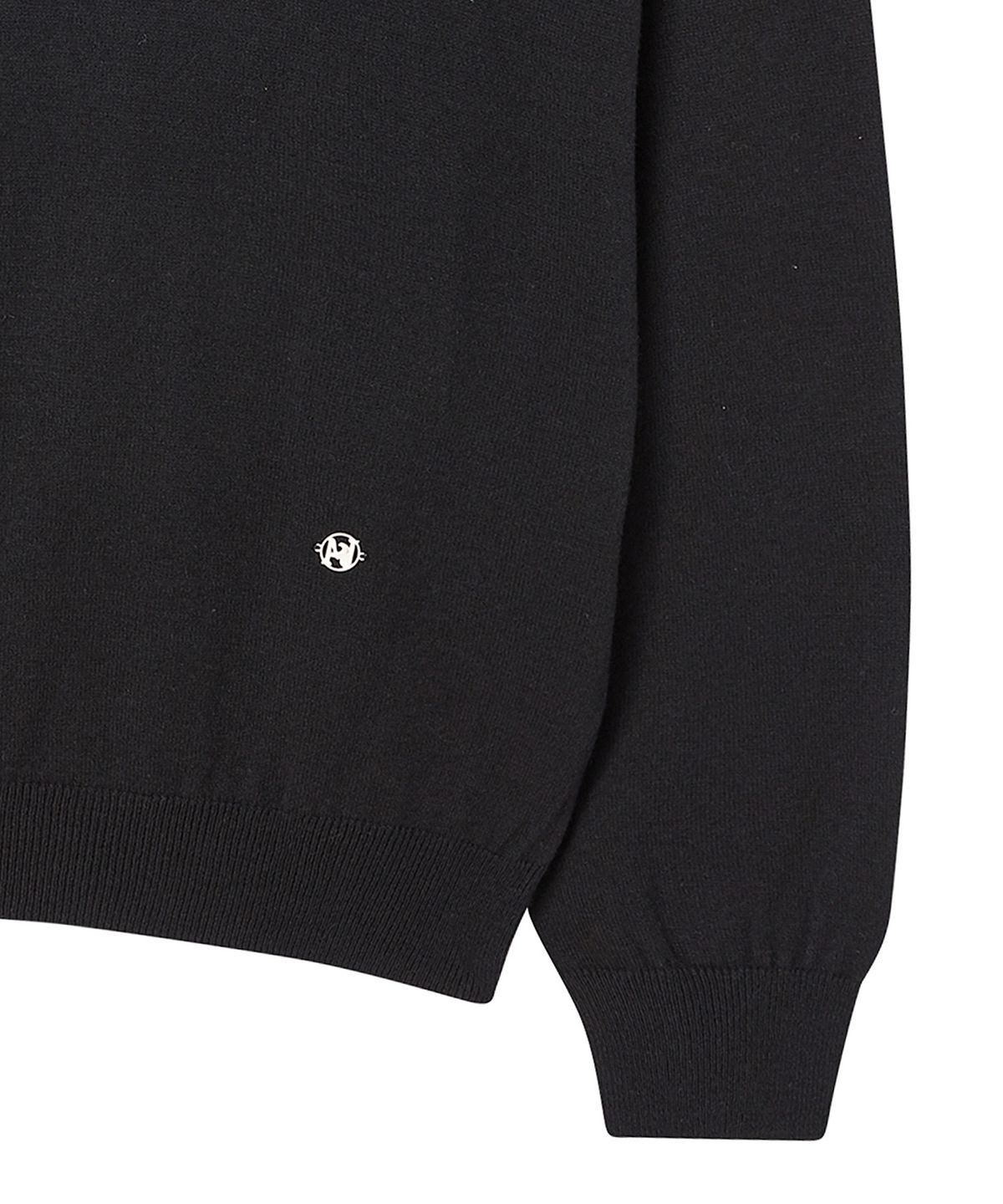 비욘드클로젯(BEYOND CLOSET) [COLLECTION LINE] 파인 울 피트 카라 니트 블랙