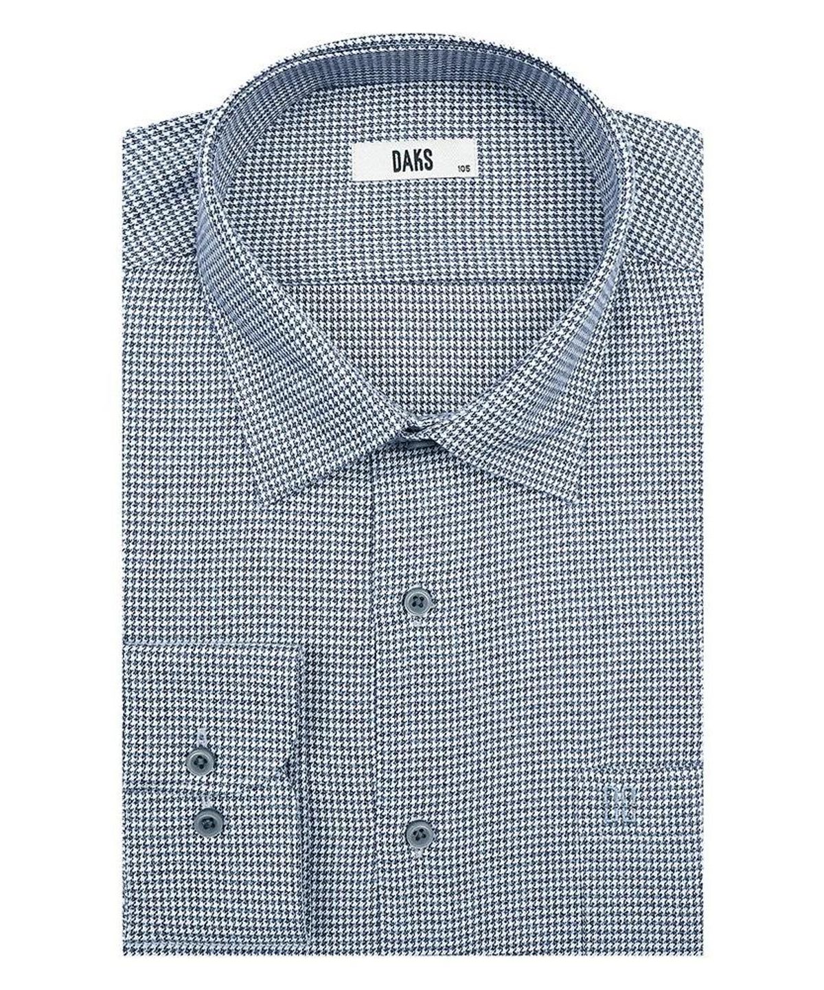 닥스셔츠(DAKS SHIRTS) 이지케어 폴리혼방 체크셔츠 레귤러핏 네이비_DLW2SHCL402N1